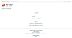 Desktop Screenshot of moodle.pathways.ac.nz